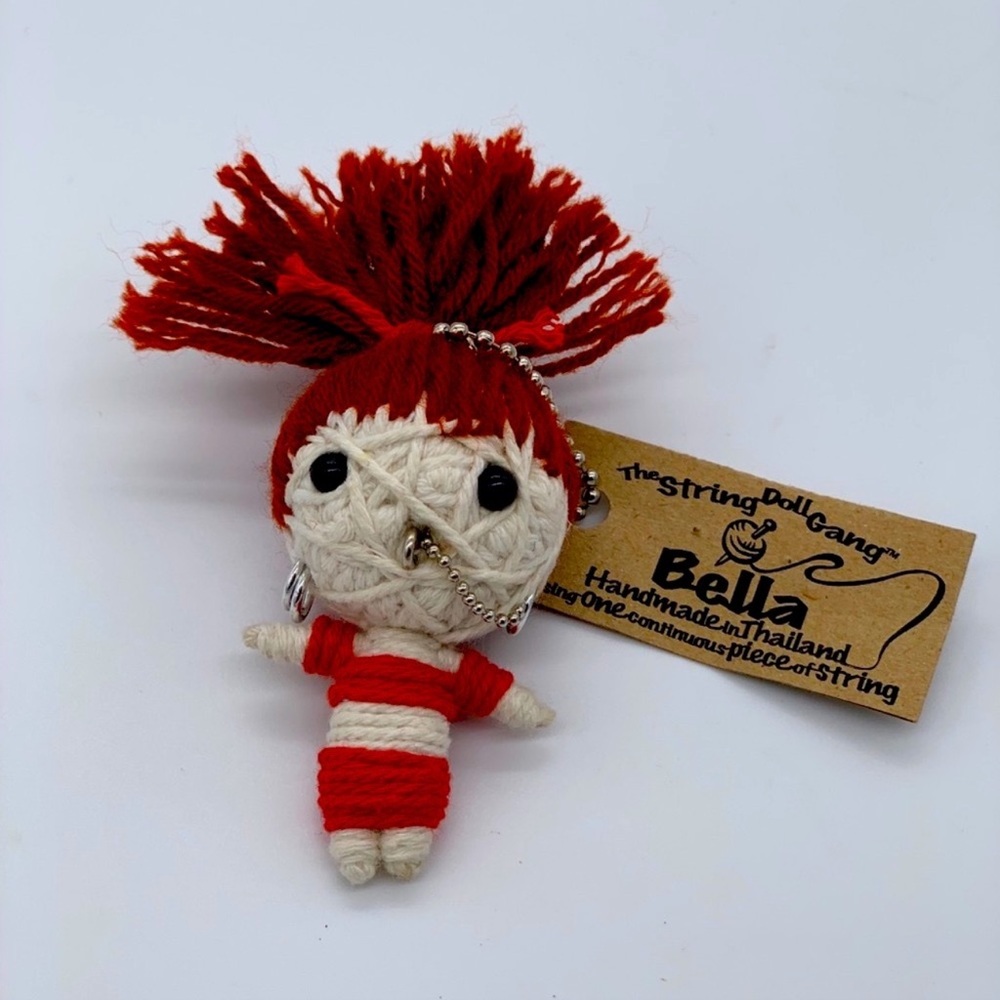 Bella Hair String Doll Gang Keychain